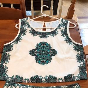 Crop top and shorts set — perfect for summer time!